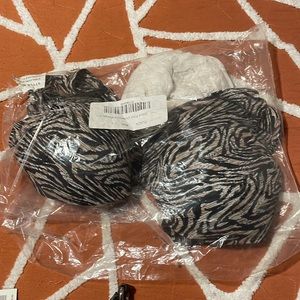 Avenue Zebra Print Plunge Bra